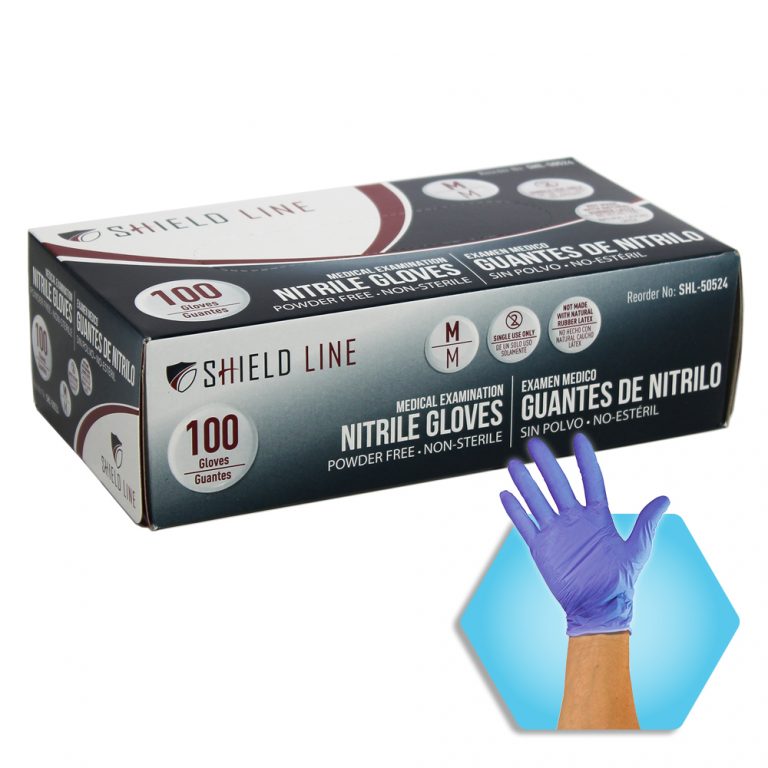 Shield Line Nitrile Gloves Examination MedPride
